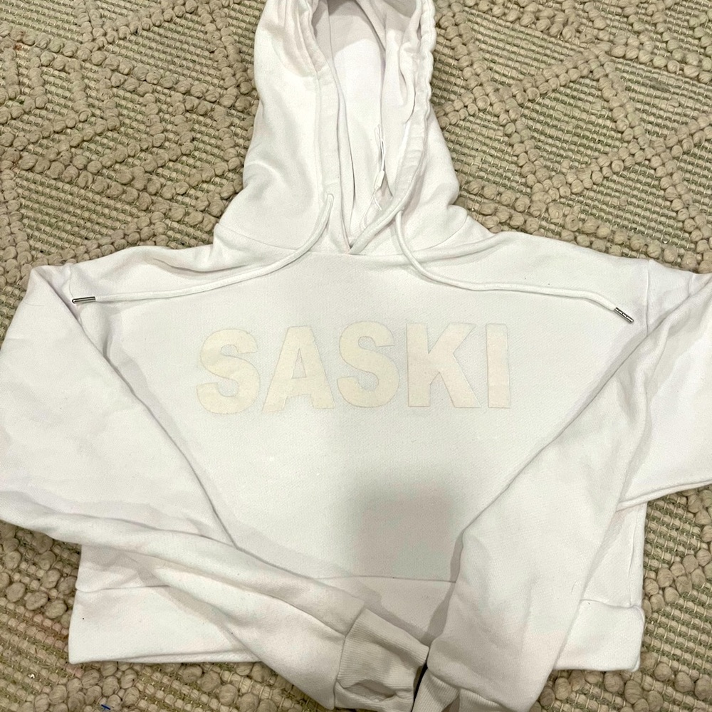 SASKI Cropped Logo Hoodie